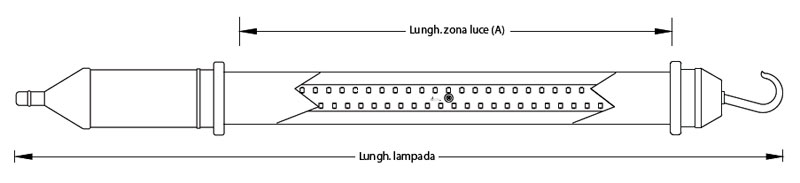 Series Sirio LED CPLL
Tube Ø 50 mm