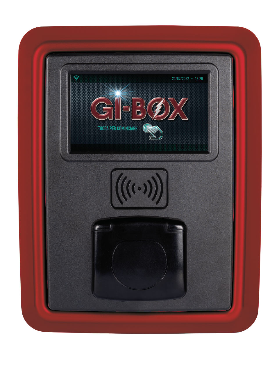 GI-BOX T2 con presa colore rosso