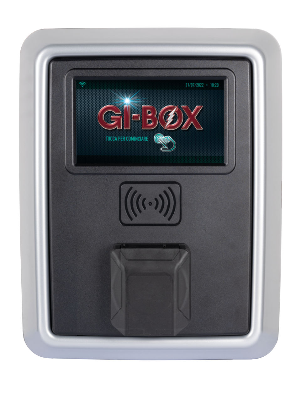 GI-BOX T2 con presa e senza cavo colore grigio
