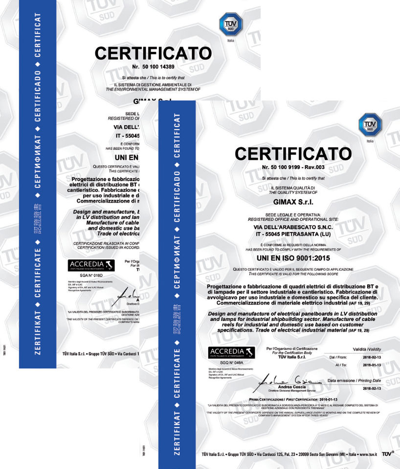 Certificazioni